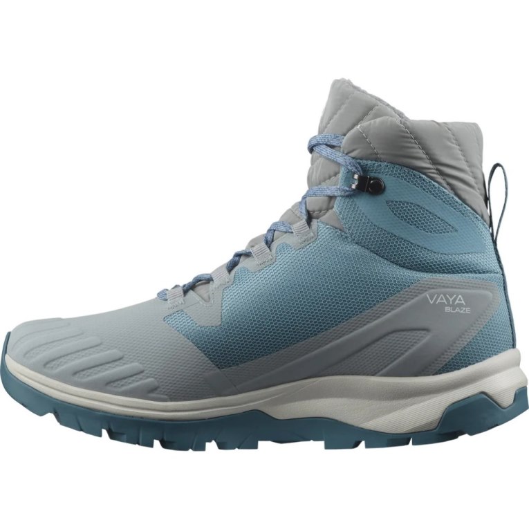 Botas de Invierno Salomon Vaya Blaze Thinsulate Climasalomon Impermeables Mujer Azules Grises | MX NDLB689